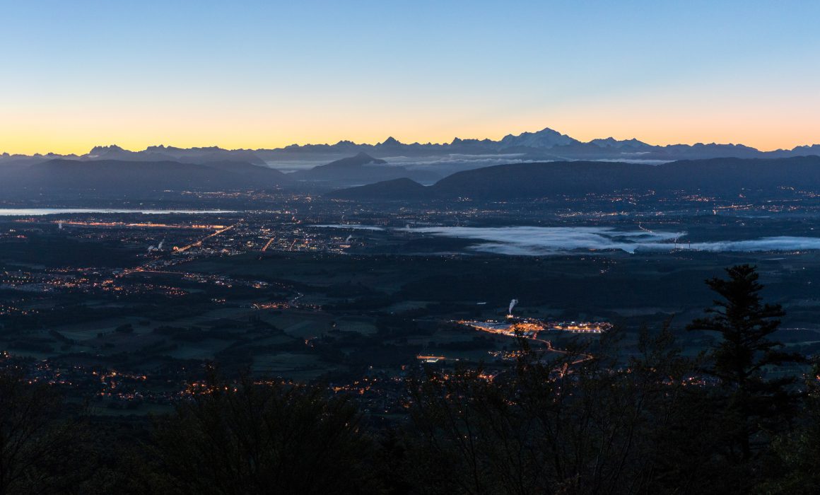 Geneva landscape sunrise