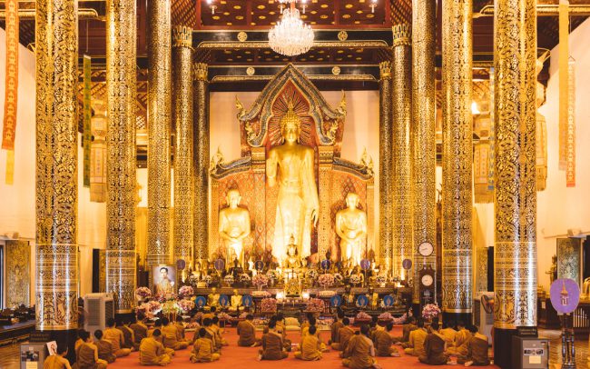 Monks in a Temple