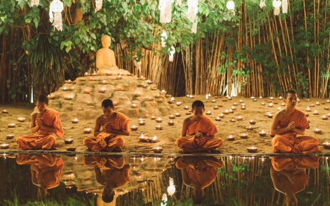 Monks Meditating