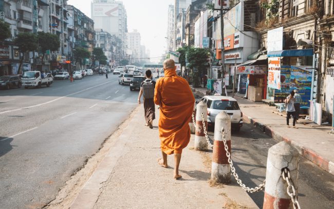 Monk in Yangon