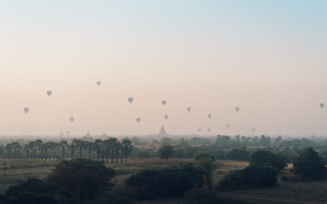 Hot Air Balloon over Bagan