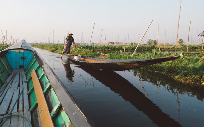 traditional fisherman in Inle Lake [David Tan]