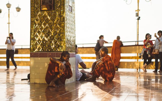 three monks chatting [David Tan]