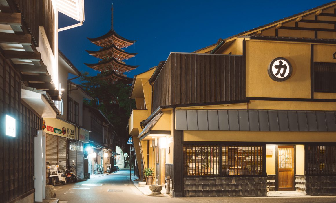 Miyajima at nighttime [David Tan]